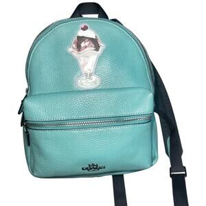 Coach pebbles charlie leather mini ice cream sundae backpack. Rare  retail $325